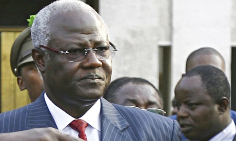 koroma president ernest bai leone sierra tie suit red ebola strategy steam running